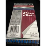 Stockwell Office Products Pack Memo Books 3X5 Top Spiral 75 Sheets Made In Usa. Fixed Price $10.89.