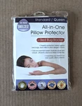 1 All-in-one Pillow Protector With Bed Bug Blocker Allergen Barrier Water Proof. Fixed Price $14.95.