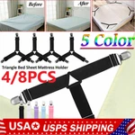 4BED Sheet Fasteners Adjustable Elastic Suspenders Straps Mattress Covers Clips. Fixed Price $9.69.