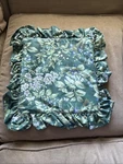 Vtg Laura Ashley Bramble Berry Ruffled Throw Pillow Cover Square Zipper. Fixed Price $23.99.