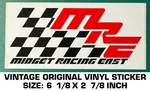 Midget Racing East - Vintage Original Vinyl Decal Sticker Race. Fixed Price $7.95.