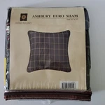 Hiend Accents Ashbury Euro Sham Black Woven Tweed 27X27 Pillow Cover Windowpane. Fixed Price $17.58.