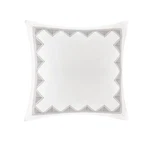 Ink Ivy Isla 26X26 White Euro Sham Geometric Design Pillowcase Cover. Fixed Price $35.69.