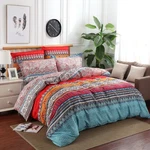 King Size Boho Print 3PC Bedding Set: Duvet Cover & Pillow Shams (D2910). Fixed Price $19.99.