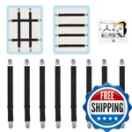 Qoecycth Adjustable Bed Sheet Straps Clips Elastic Mattress Fasteners. Fixed Price $15.27.