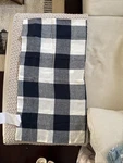 West Elm Heather Taylor Home Gingham Duvet King Sham Midnight BLUE(1). Fixed Price $25.00.