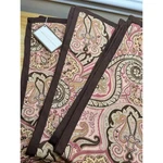 Custom Designer Euro Pillow Shams Waverly Paddock Shawl Mocha Paisley 28X31". Fixed Price $49.88.