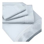 New Purecare Premium 100% Supima Cotton Sheet Set Blue Size Twin Xl. Fixed Price $330.00.