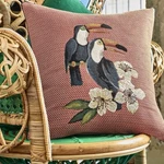New Iosis Yves Delorme French Tapestry Decorative Pillow Cover Tuk Toucans Birds. Fixed Price $150.00.