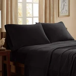 New Peak Performance 3M Scotchgard Micro Fleece Bed Sheet Set Black Full Size. Fixed Price $36.00.