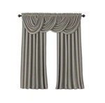 Elrene All Seasons Faux Silk Blackout Window Panel 52"X84" Silver. Fixed Price $10.99.