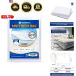 2-PACK Queen Mattress Bags For Moving & Storage 4 Mil Extra-thick Plastic M.... Fixed Price $37.82.