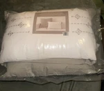 Bella Russo Pillows. Set Of 2. Decorative 18X18 And 12X18 Gray/whi. Fixed Price $26.50.