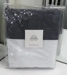 Restoration Hardware Heathered Cotton-cashmere Box-spring Cover Twin Dusk $89. Fixed Price $39.99.