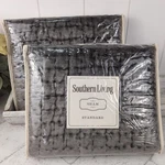 Southern Living Alston Velvet Standard Sham 20 X 26 Gray Set Of Two New. Fixed Price $47.95.