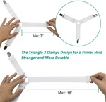 Raytour Adjustable Bed Sheet Holder Fastener Straps - Szthzdw (4 Pack). Fixed Price $12.99.