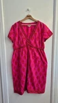 East Artisan With Anokhi Dress 18 Pink Block Print Made India. Fixed Price $67.17.