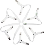 Adjustable Elastic Fitted Sheet Straps,crisscross Bed Fasteners Suspenders. Fixed Price $20.99.