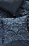 Anthropologie Rivulets Pillow Sham Cover Blue Euro Size Bedding. Fixed Price $67.50.
