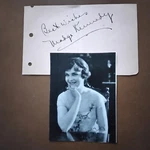 Madge Kennedy Signed Paper Silent Film Actress By Northwest Twin Beds. Fixed Price $38.00.