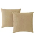 Infinity Home 2PK 18 Square Faux Linen Decorative Pillow, Yellow. Fixed Price $29.99.