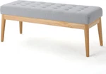 Christopher Knight Home Saxon Fabric Bench, Light Grey, 15.75 D 43.50 W 17. Fixed Price $150.18.