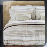 Set Of 2 Christy Linens Painted Stripe Mocha Standard Pillow Shams Brand New Nwt. Fixed Price $40.00.