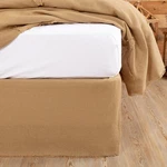 Farmhouse King Skirt Tan Tailored Burlap Natural Bedroom Decor Vhc Brands. Fixed Price $63.95.