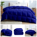 Hotel Quality Comforter Down Alternative Egyptian Cotton Royal Blue Stripe. Fixed Price $290.99.