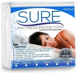 Sure Premium 100% Waterproof Mattress Protector - Hypoallergenic Twin Size. Fixed Price $19.74.