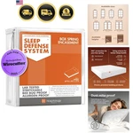 Box Spring Encasement - Zippered Bed Bug Dust Mite Proof Hypoallergenic Sle.... Fixed Price $77.54.