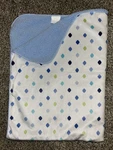Baby Boom Green Diamonds/blue Sherpa Blanket. Fixed Price $79.99.