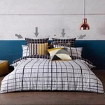 Kas Australia Latitude Euro Pillow Shams Black White Gray 26X26" Dorm Set Of. Fixed Price $79.59.