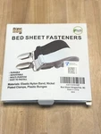 New Nip Tour Roy Bed Sheet White Elastic Strap Fasteners. Fixed Price $12.99.
