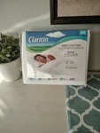 Claritin Soft Cotton Allergen Barrier Duvet Cover - White Size: King. Fixed Price $62.99.