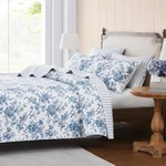 Laura Ashley Walled Garden Coverlet Set -midnight Blue. Fixed Price $139.75.