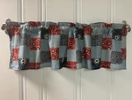 Custom Bandanna Patch Game Valance Bedroom Bandana Curtains. Fixed Price $19.99.