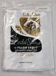 Bridal Satin Pillow Case Silky Sleep Standard White 21" X 27" Envelope Vintage. Fixed Price $11.39.