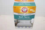 Arm & Hammer Queen Soft Terry Mattress Protector New. Fixed Price $19.99.