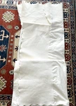William Sonoma Matelasse Pleated Scalloped Edge Bed Skirt Full Ivory. Fixed Price $75.00.