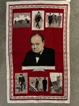 Rare Pure Irish Linen Tea Towel Sir Winston Churchill 1874-1965 80 Cm X 49. Fixed Price $47.10.