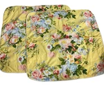 Ellen Tracy Fieldcrest Cannon Euro Pillow Shams 26X26 Yellow Floral. Fixed Price $49.95.
