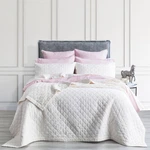 Renee Taylor Cavallo Stone Washed French Linen Quilted Bed Coverlet Set. Fixed Price $160.50.