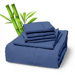 6 Piece Premium Bamboo Sheet Set, Deep Pockets, 50 Colors, 2200 Count, Soft. Fixed Price $38.99.