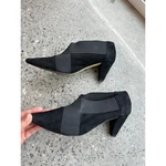 Bella Vita Womens 9 Heels Black Suede Boots Pointed Toe Block Elastic Panel. Fixed Price $69.98.