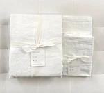 Pottery Barn Belgian Flax Linen Duvet Cover King/cal & Shams White Nwt. Fixed Price $269.00.