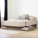 2-DRAWER Queen Storage Platform Home Living Bedroom Furniture Dorm. Fixed Price $359.00.