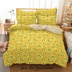 3D Pattern Elf Yellow Round Quilt Cover Set Duvet Bedding Pillowcases 1821. Fixed Price $89.99.