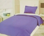2 Pc Melange Navy / Blue Channel Stitch Reversible Twin Xl Quilt Sham Set Nip. Fixed Price $72.25.