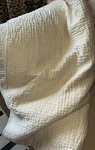 $895 Yves Delorme Paris Beige 62X62 Throw Coverlet Luxury 100% Silk Backing. Fixed Price $120.75.